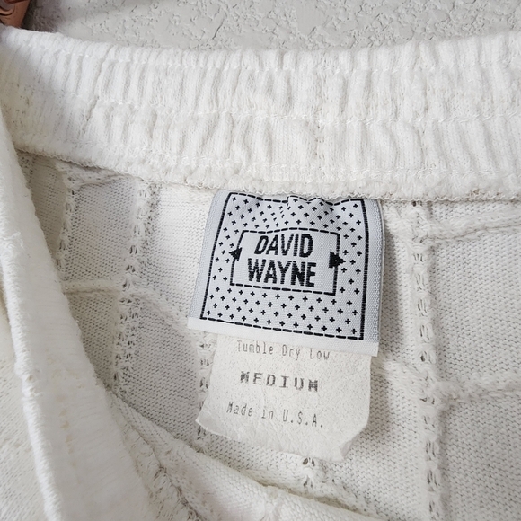DAVID WAYNE x VINTAGE quilted midi skirt in white M - Picture 4 of 9